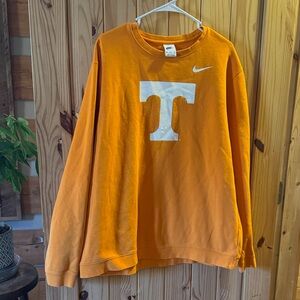 Nike Orange Crewneck with White Emblem
